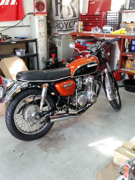 My 74' CB550 as it is today! Still running weird. : 